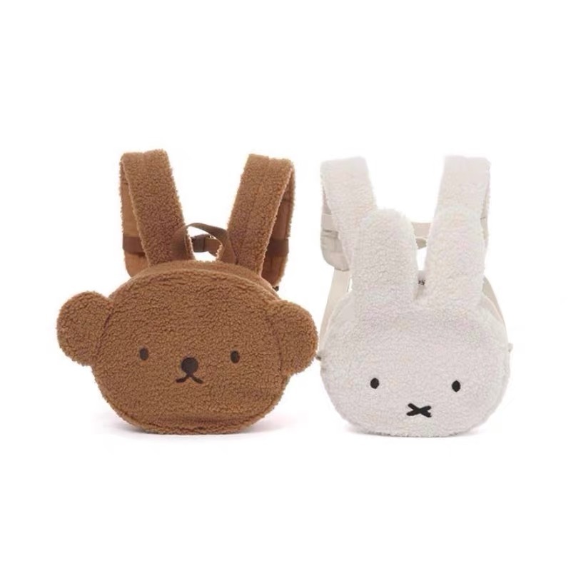 🐰🐻日單 𝗠𝗶𝗳𝗳𝘆 & 𝗕𝗼𝗿𝗶𝘀 羔羊毛背包/斜孭袋