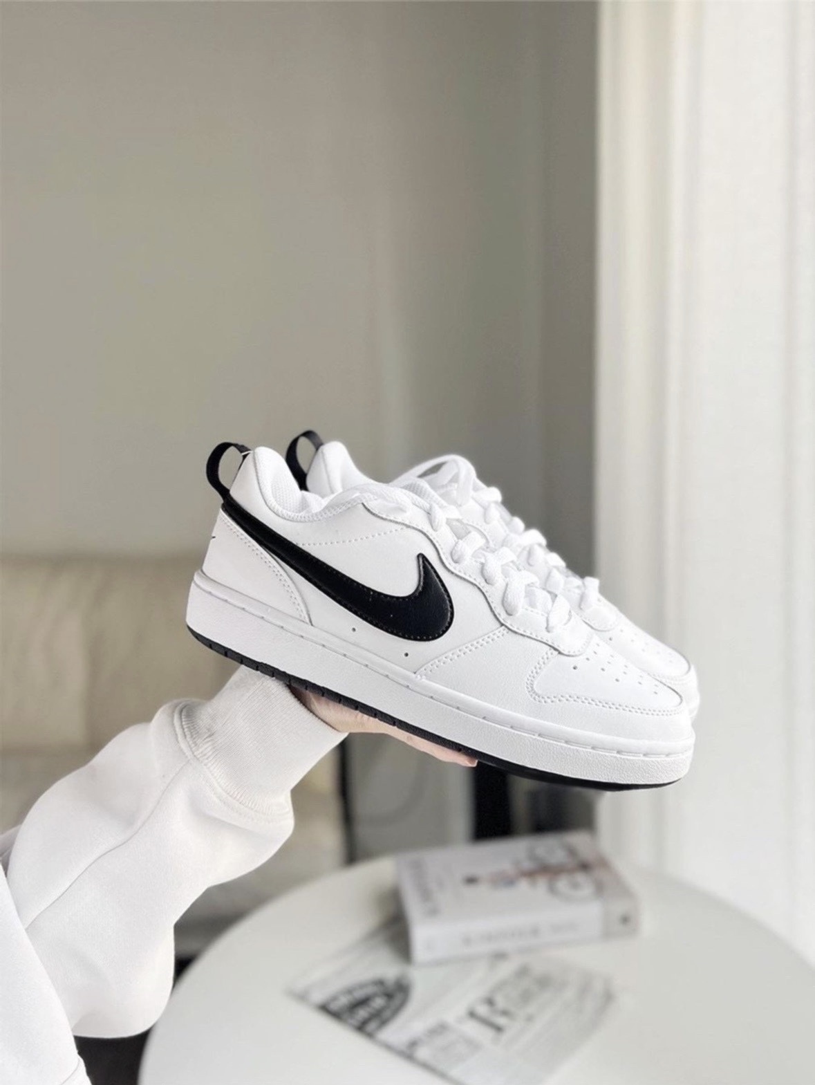 Nike Court Borough Low 2 全白黑勾勾 大童鞋 小Dunk DV5456-104/預購