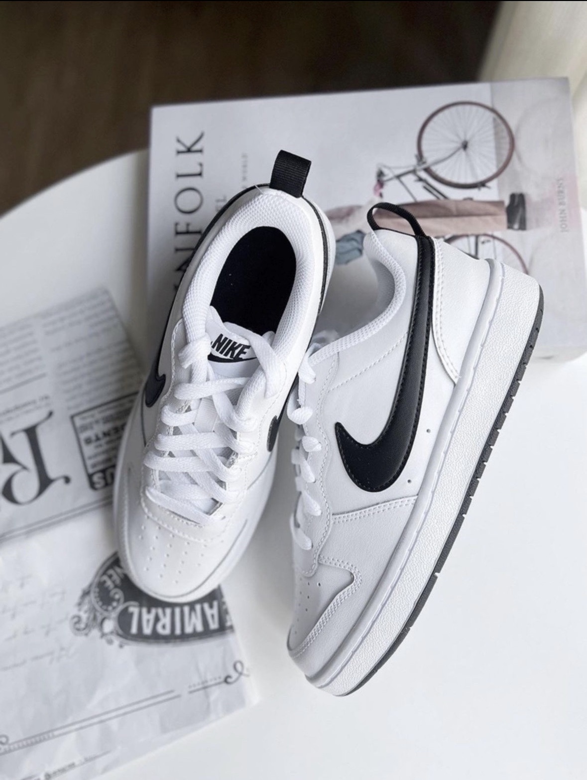 Nike Court Borough Low 2 全白黑勾勾 大童鞋 小Dunk DV5456-104/預購