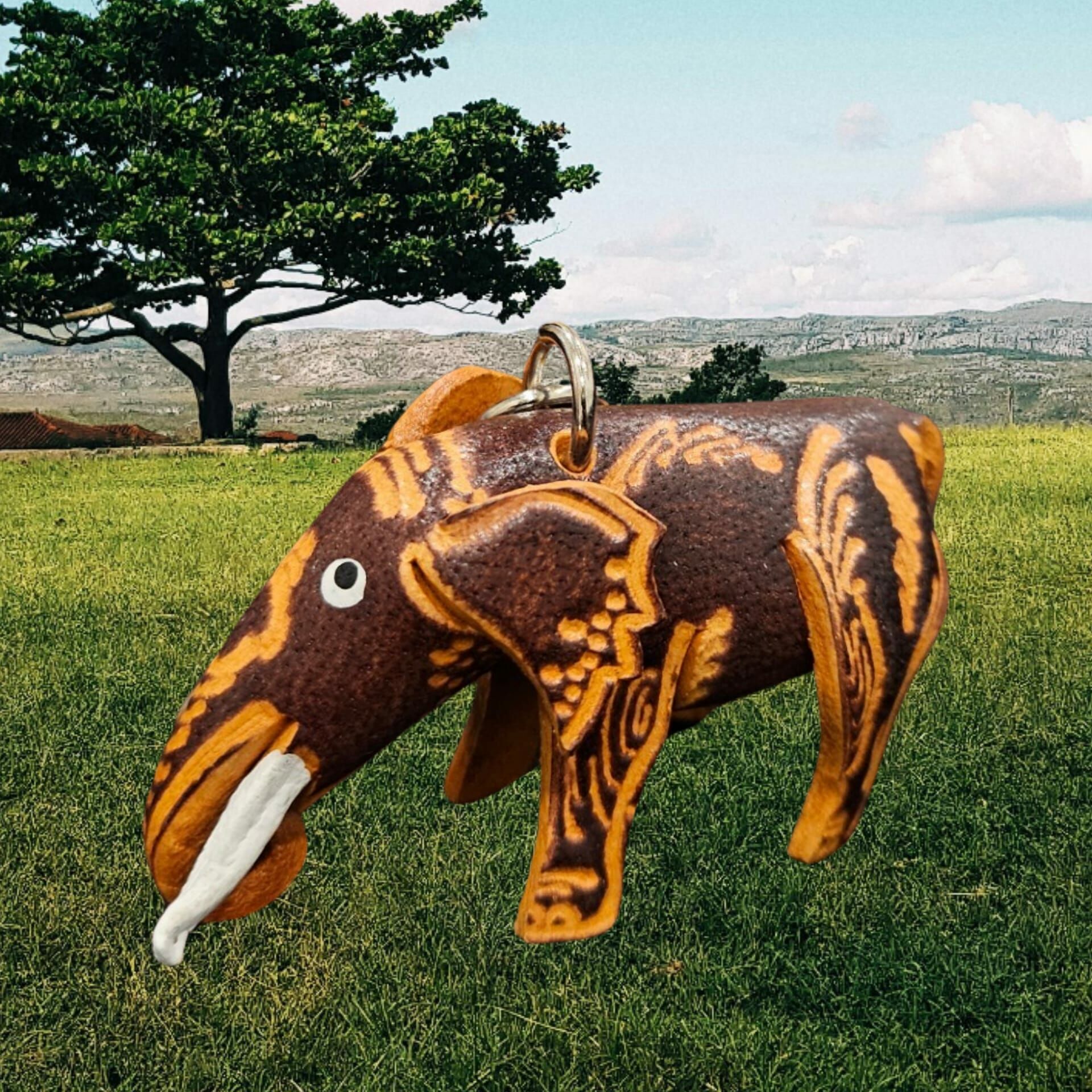 🇹🇭 泰國 HAND MADE牛皮匙扣（老虎／大象／熊貓）(T1/507)