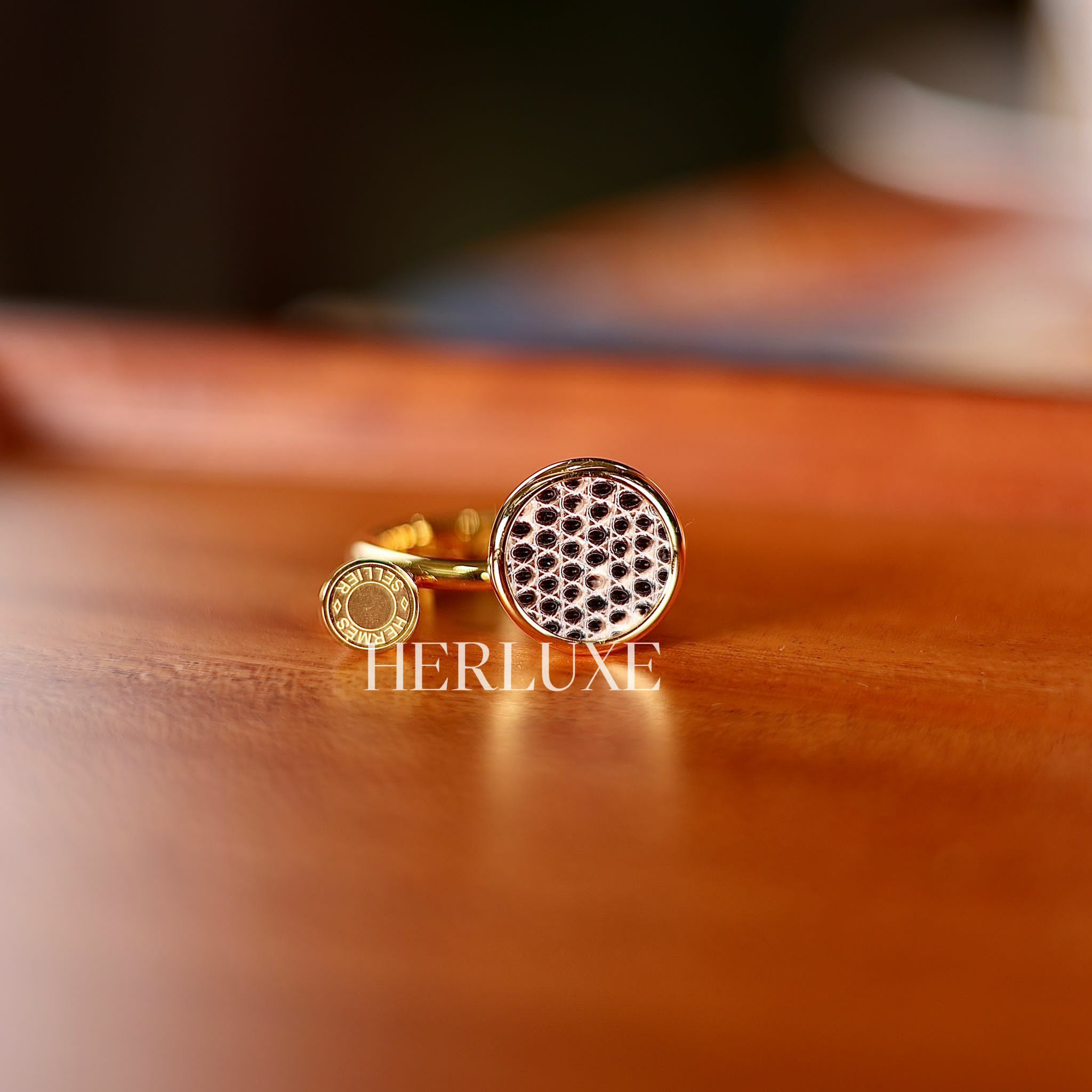 Cor ring 1B ombre lezard niloticus lisse cc