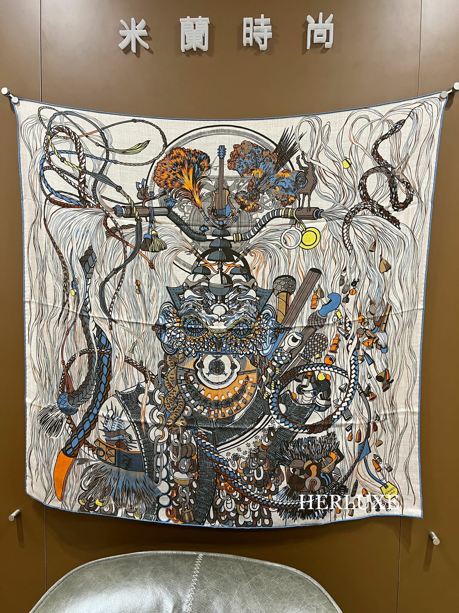 Muffler 70% cashmere 100x100cm