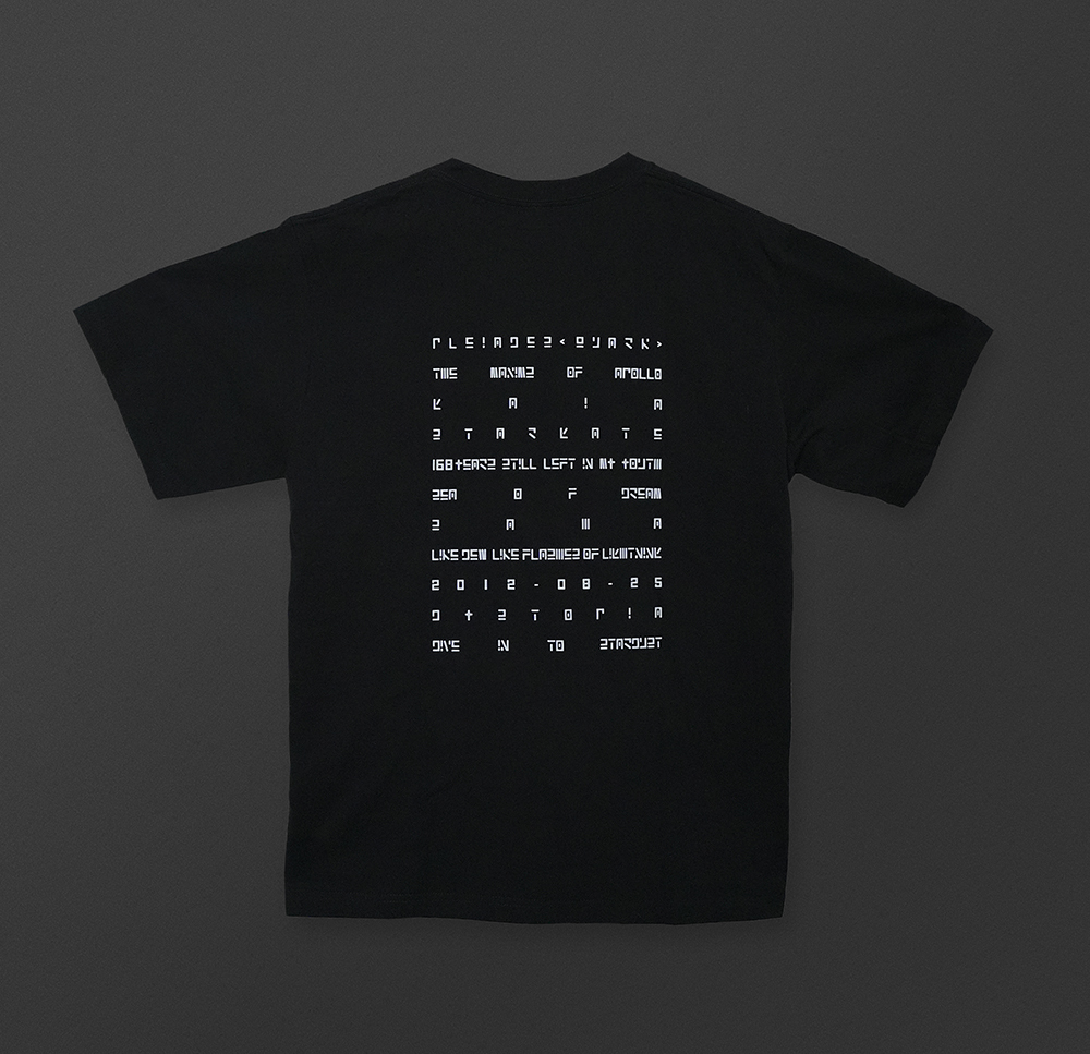 【昴宿Pleiades】夸克T-Shirts（白字）