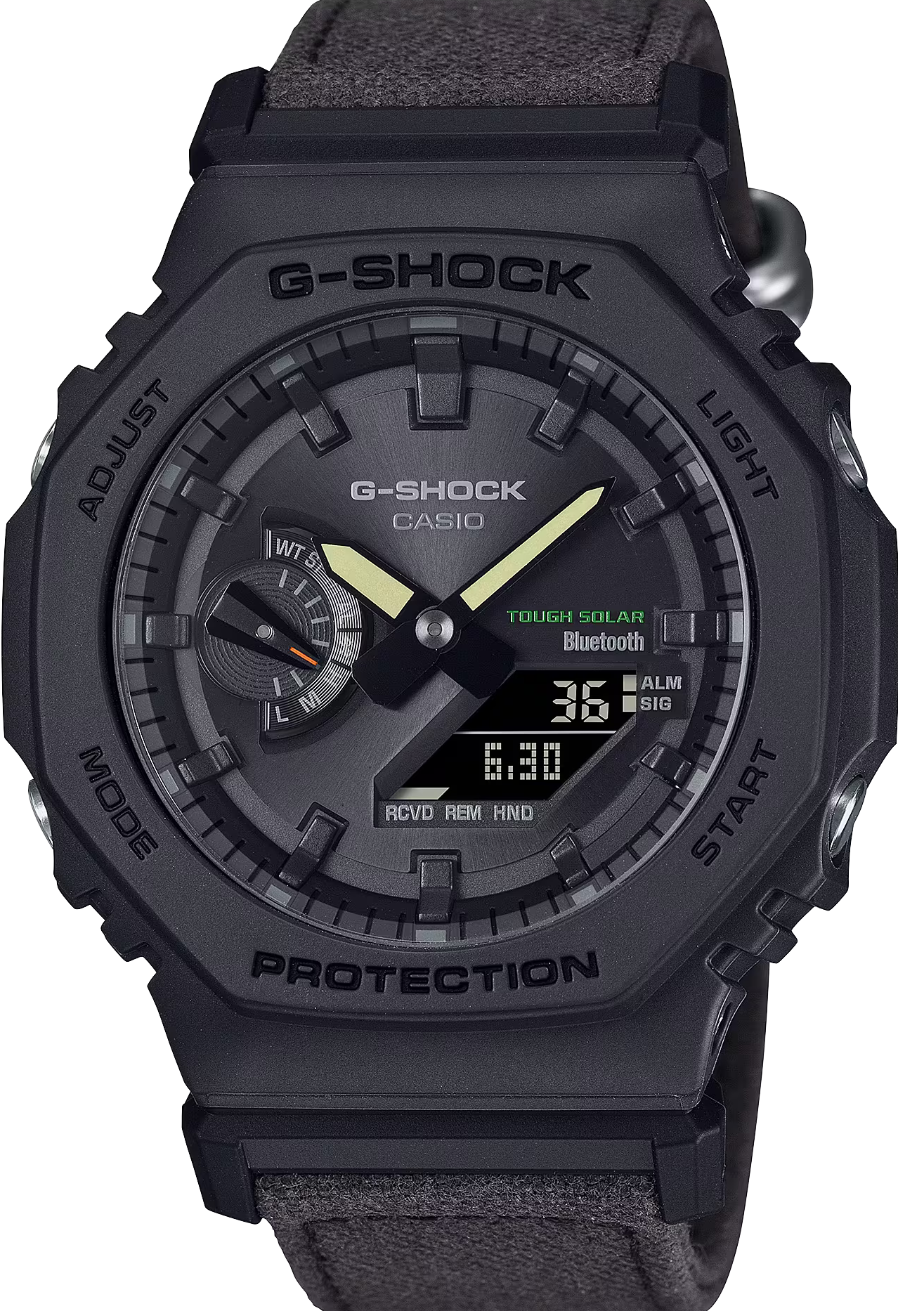 萬年鐘錶 - G-SHOCK  太陽能藍芽智慧型八角錶殼電子錶 GA-B2100CT-1A5 錶徑 : 45.4 mm