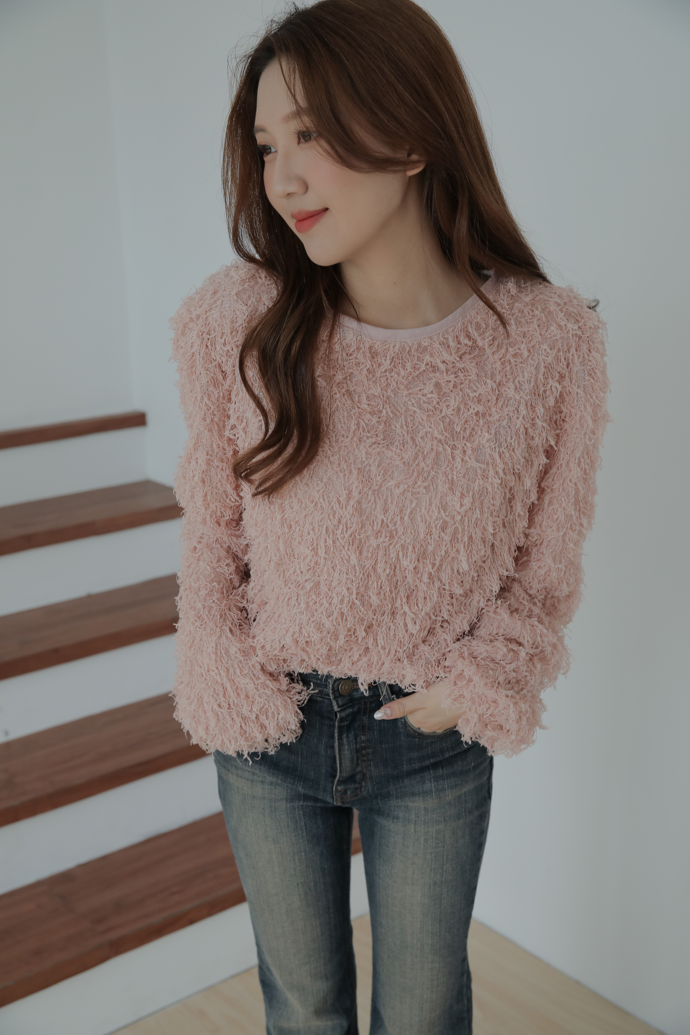 Back Ribbon Knit #上衣