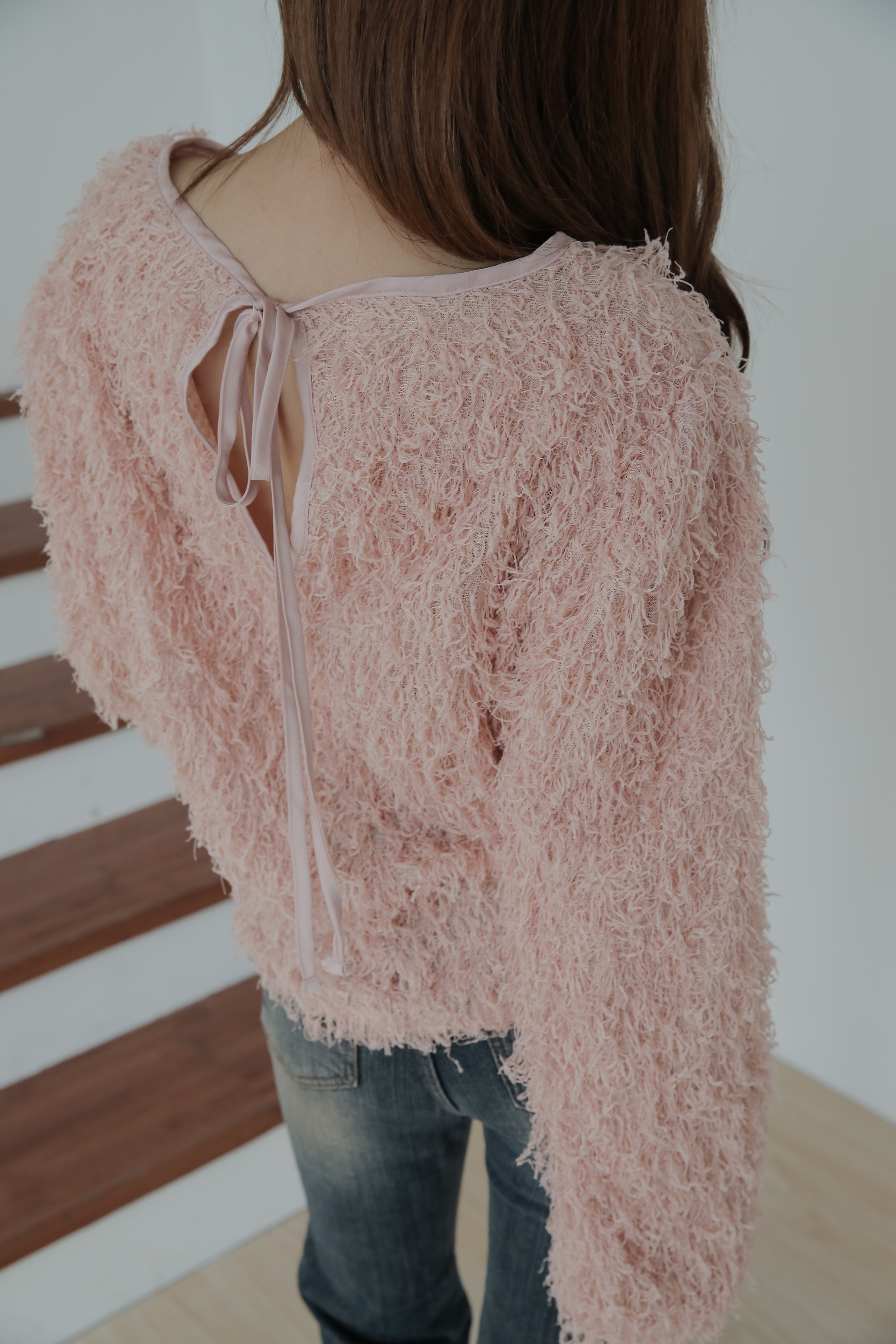 Back Ribbon Knit #上衣