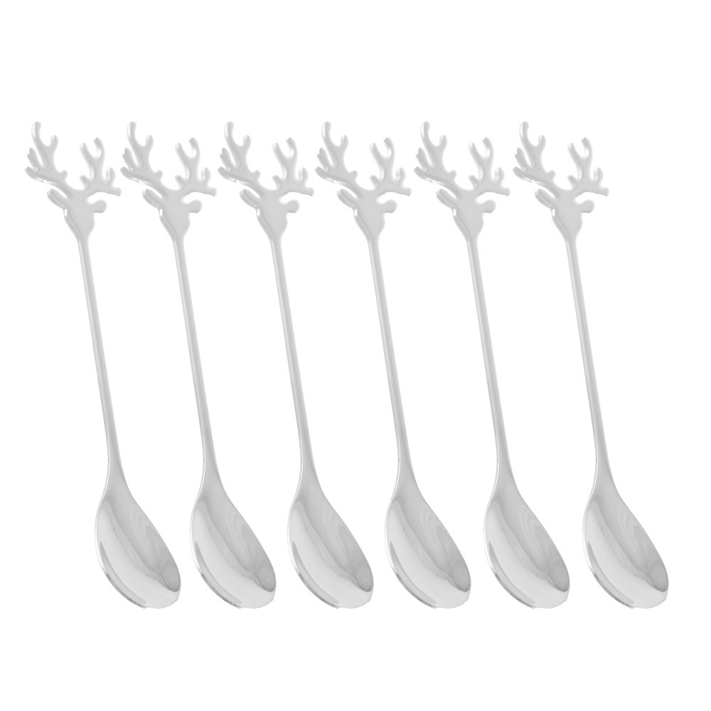 AULICA｜銀質鹿形勺子(6入)