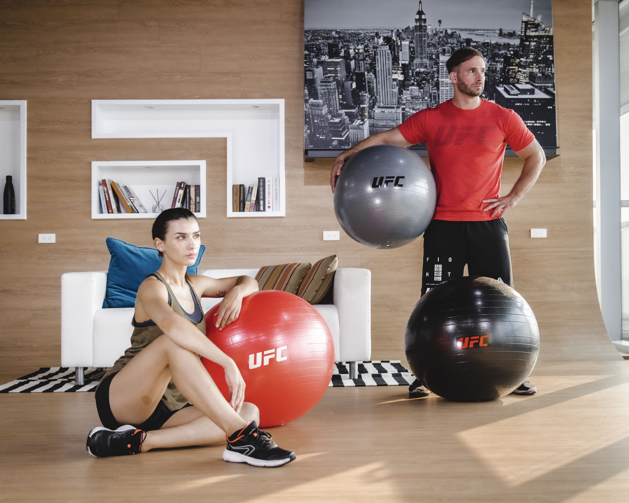 3款不同尺寸健身球