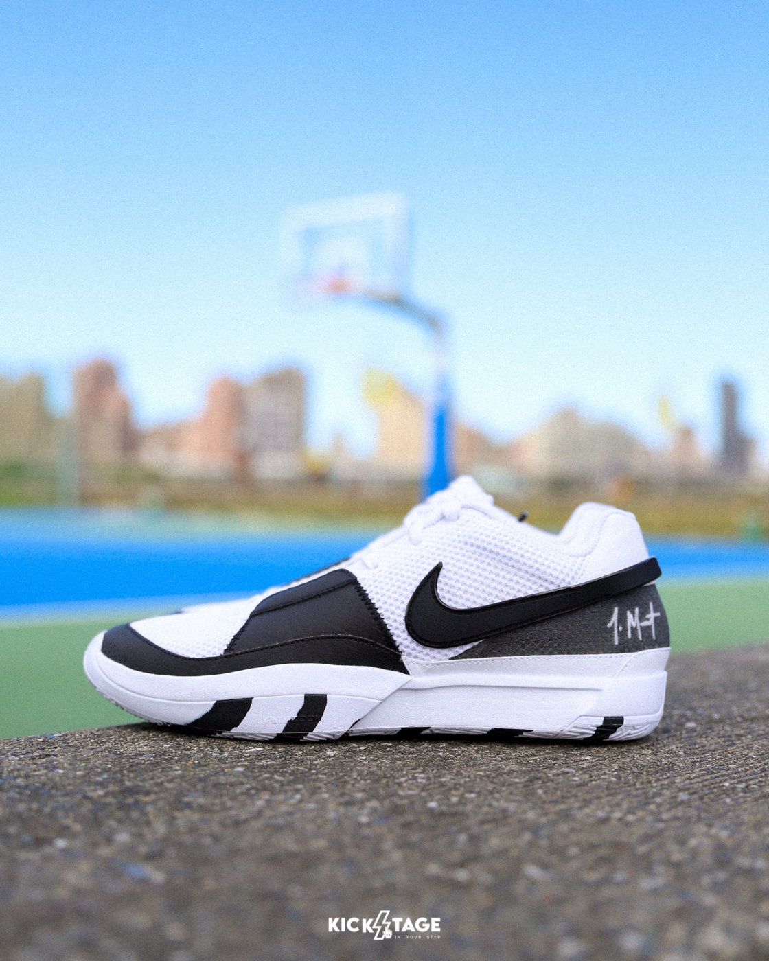 NIKE Ja Morant 1 白黑陰陽實戰鞋籃球鞋【DR8786-101】莫蘭特JA1