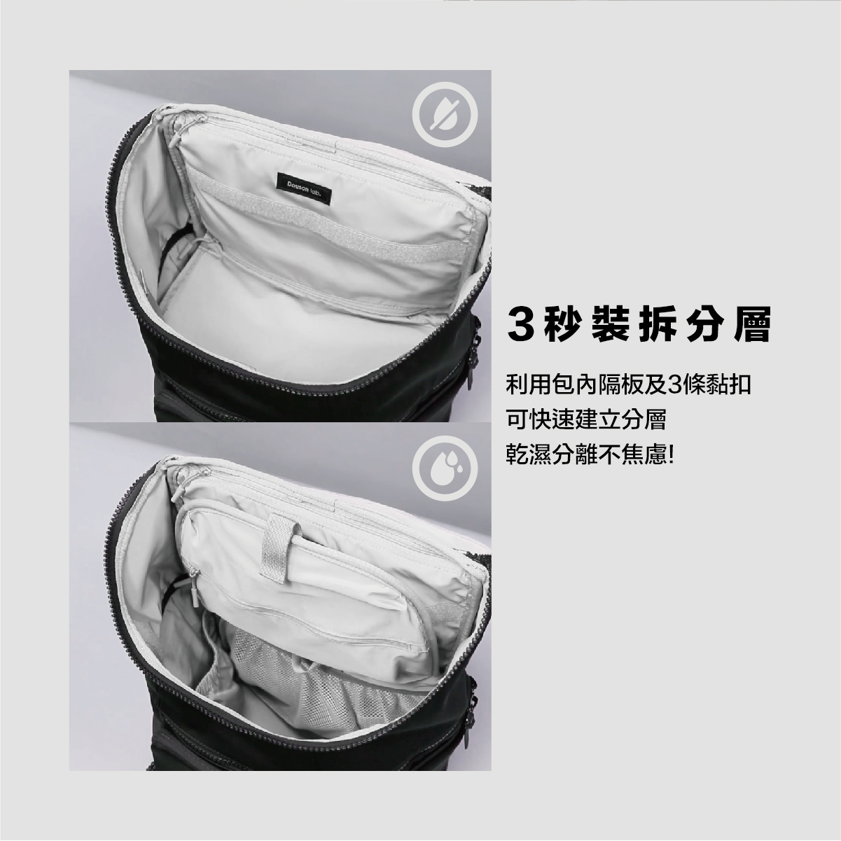 煙波┃Dauson lab.】SPACEFOLD 20L 時空折疊育兒包- 橄欖灰