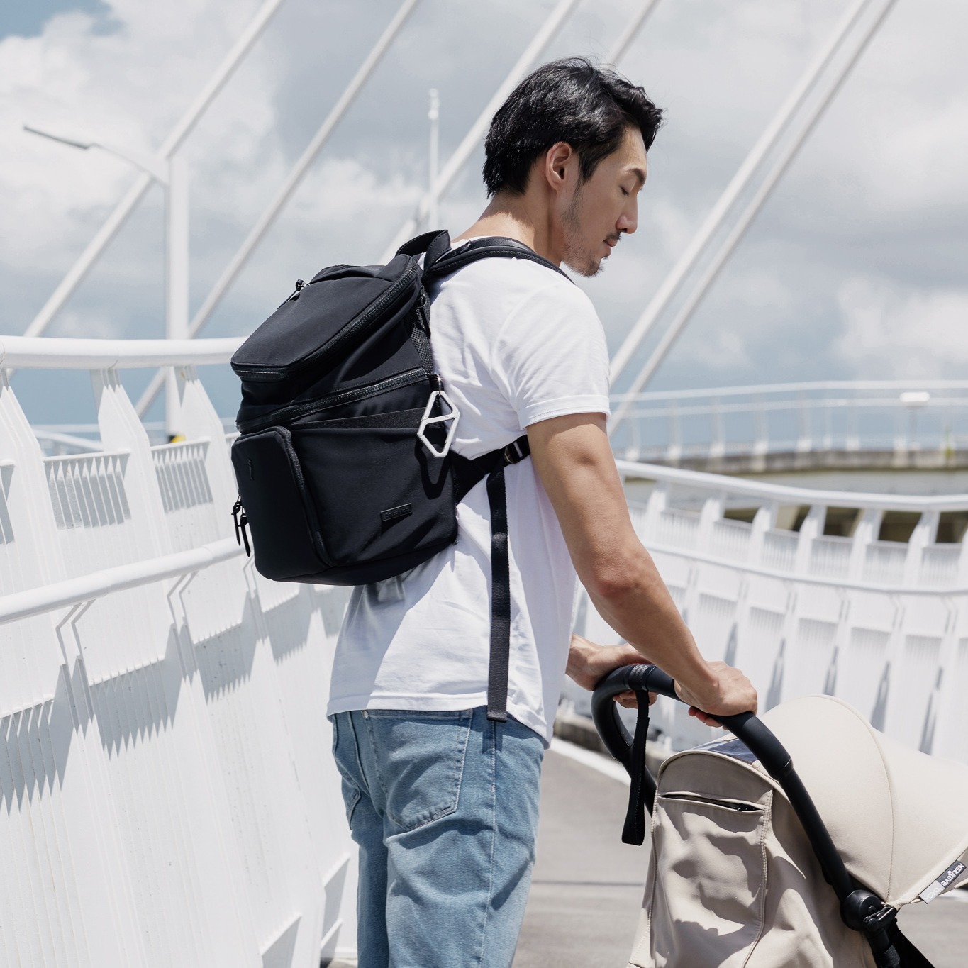 【Dauson lab.】SPACEFOLD 20L 時空折疊育兒包 - 經典黑