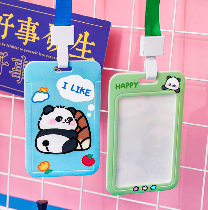 熊貓滑蓋卡套 A2187