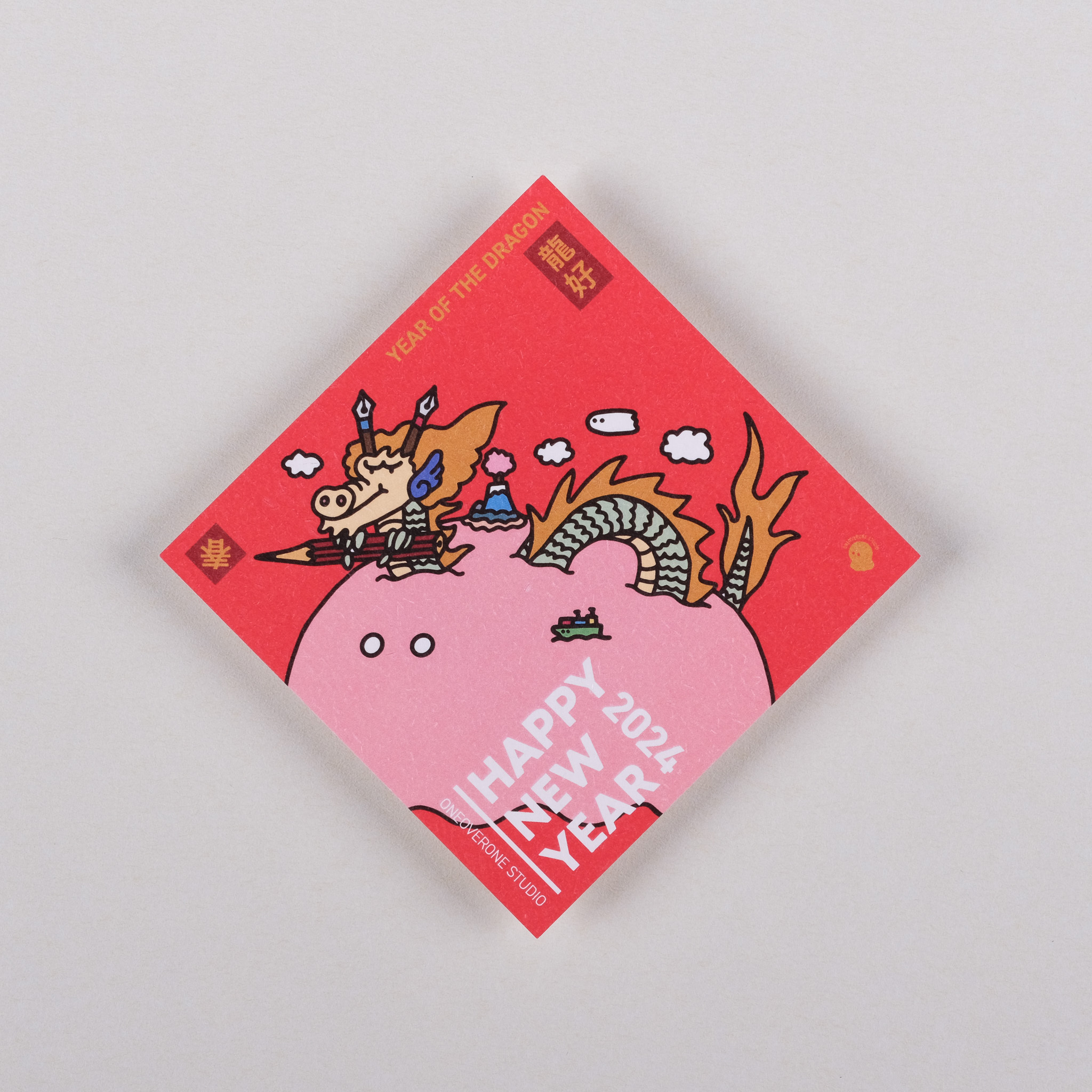 2024 龍年斗方｜一分之一工作室  臺灣