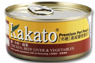 KAKATO雞、牛肝、蔬菜 170g x 48罐