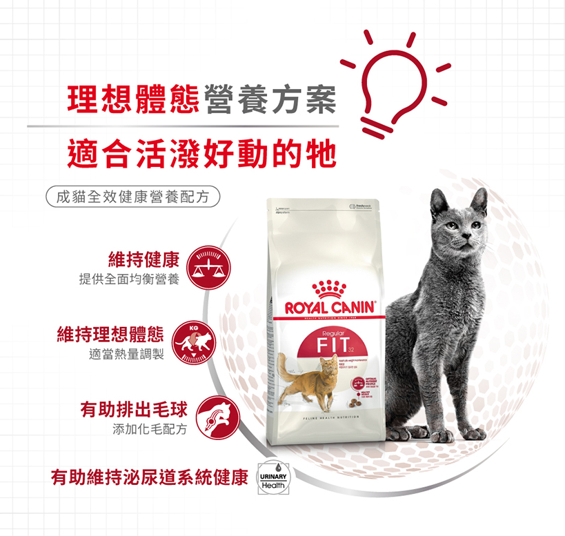 Royal Canin法國皇家 貓糧 成貓全效健康營養配方 FIT 2kg