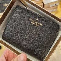 [S] KATE SPADE KE445 GLIMMER GLITTER MIXED MATERIAL,BLACK, 196021371671 (SKS912)