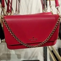 [S] KATE SPADE KC430 MADISON FLAP CROSSBODY SAFFIANO LEATHER,CANDIED CH, 196021369865 (SKS916)