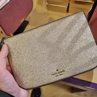 [S] KATE SPADE KE453 GLIMMER POCHETTE GLITTER MIXED M,GOLD, 196021372209 (SKS918)