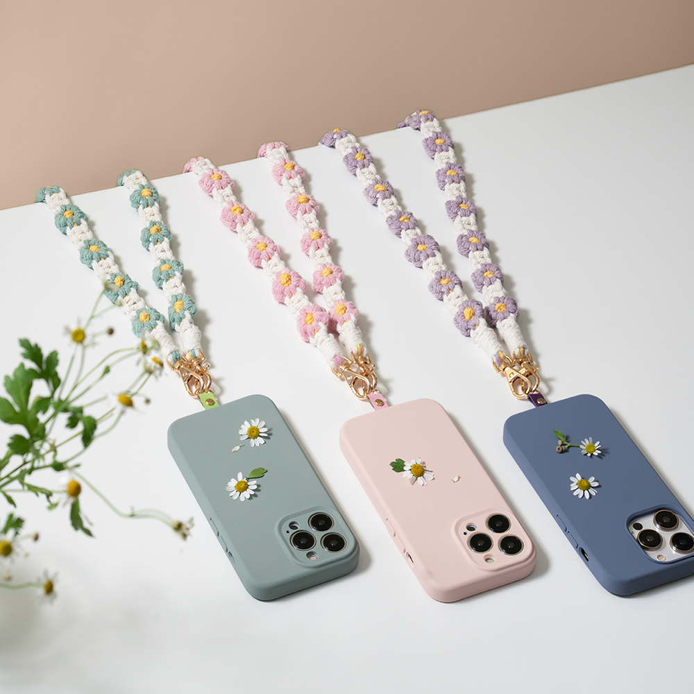 手工編織花花背帶