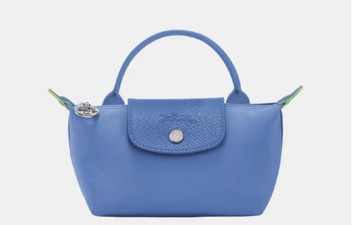 Longchamp 藍色手提包 -M