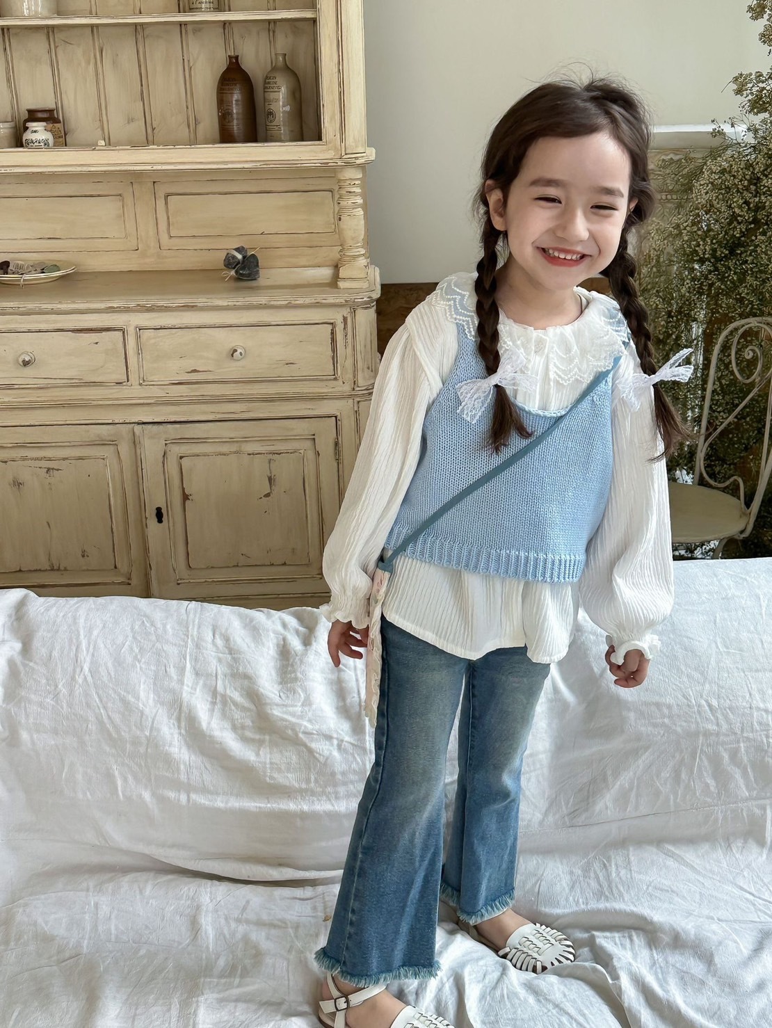 粉嫩外搭小背心