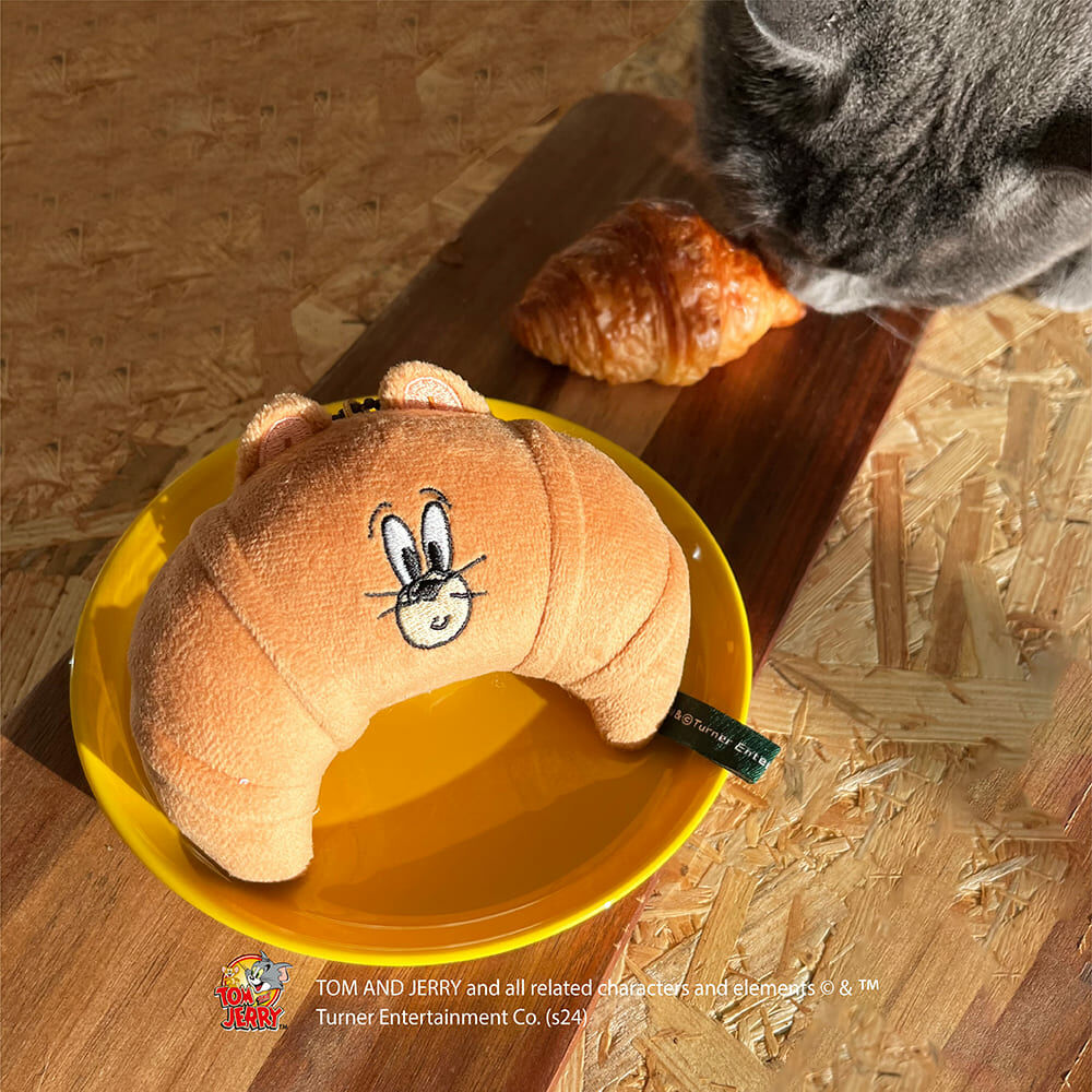 🇯🇵 TOM&JERRY 湯姆貓與傑利鼠 法國麵包 蝴蝶餅乾 可頌 牛角麵包 奶糖 鑰匙圈 吊飾 筆袋 / 現貨