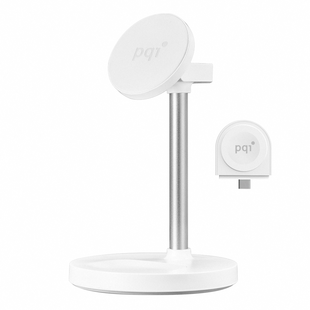【PQI勁永】三合一磁吸 無線充電座 無線充電 Magsafe快充 Apple Watch 手機 耳機 WCS23WR