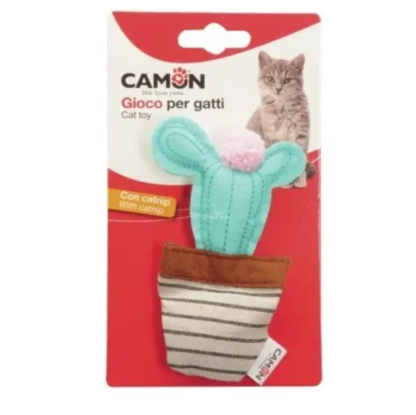Camon Cat Toy With Catnip Cactus 12cm
