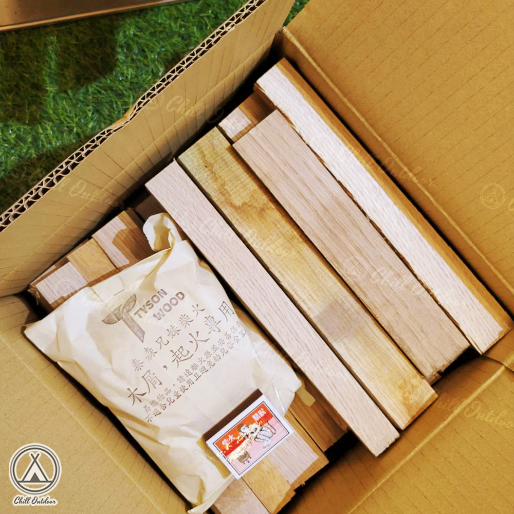 泰森兄妹 方形柴火 5KG (送起火木屑)