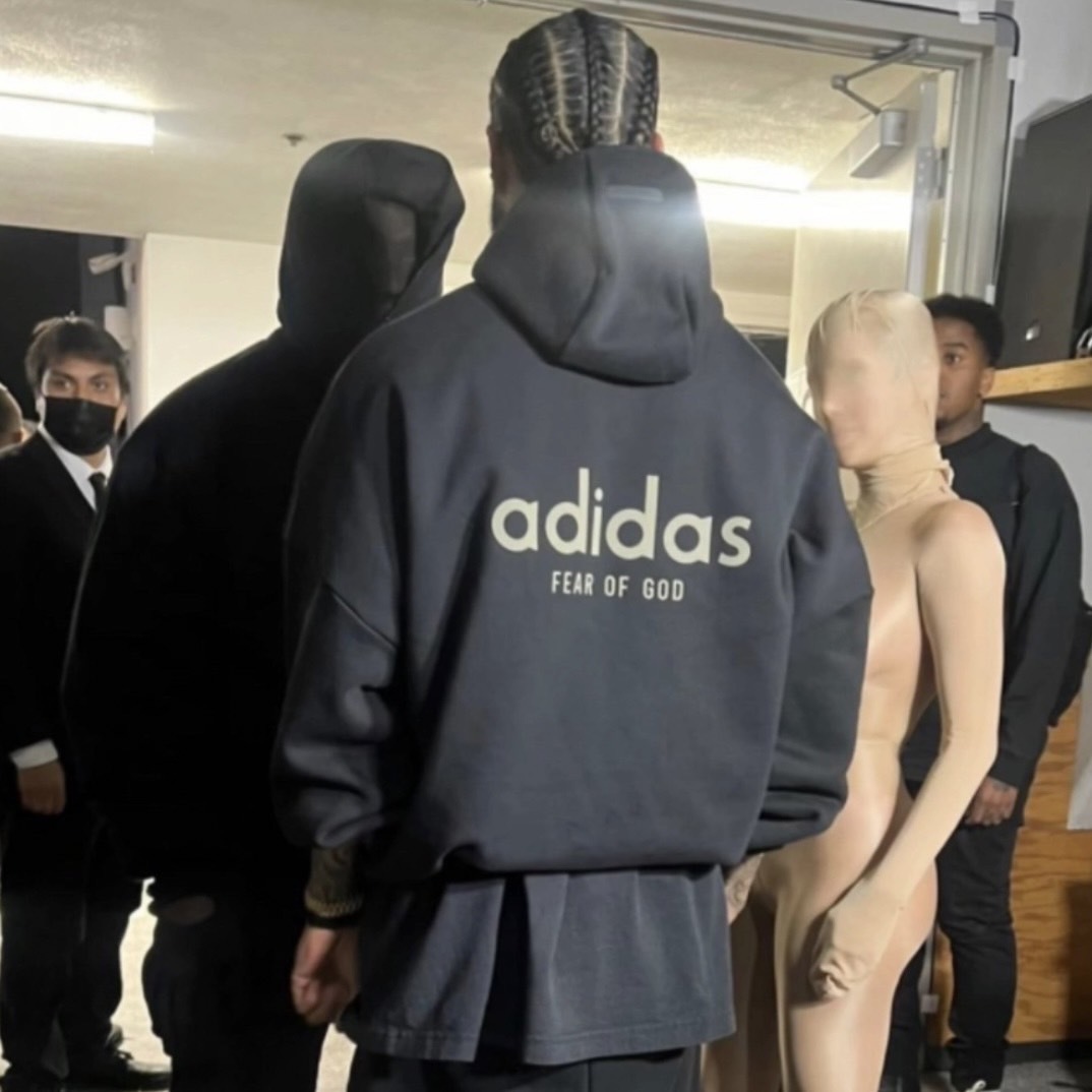 Adidas x Fear Of God Athletics Heavy Fleece Hoodie (黑/奶