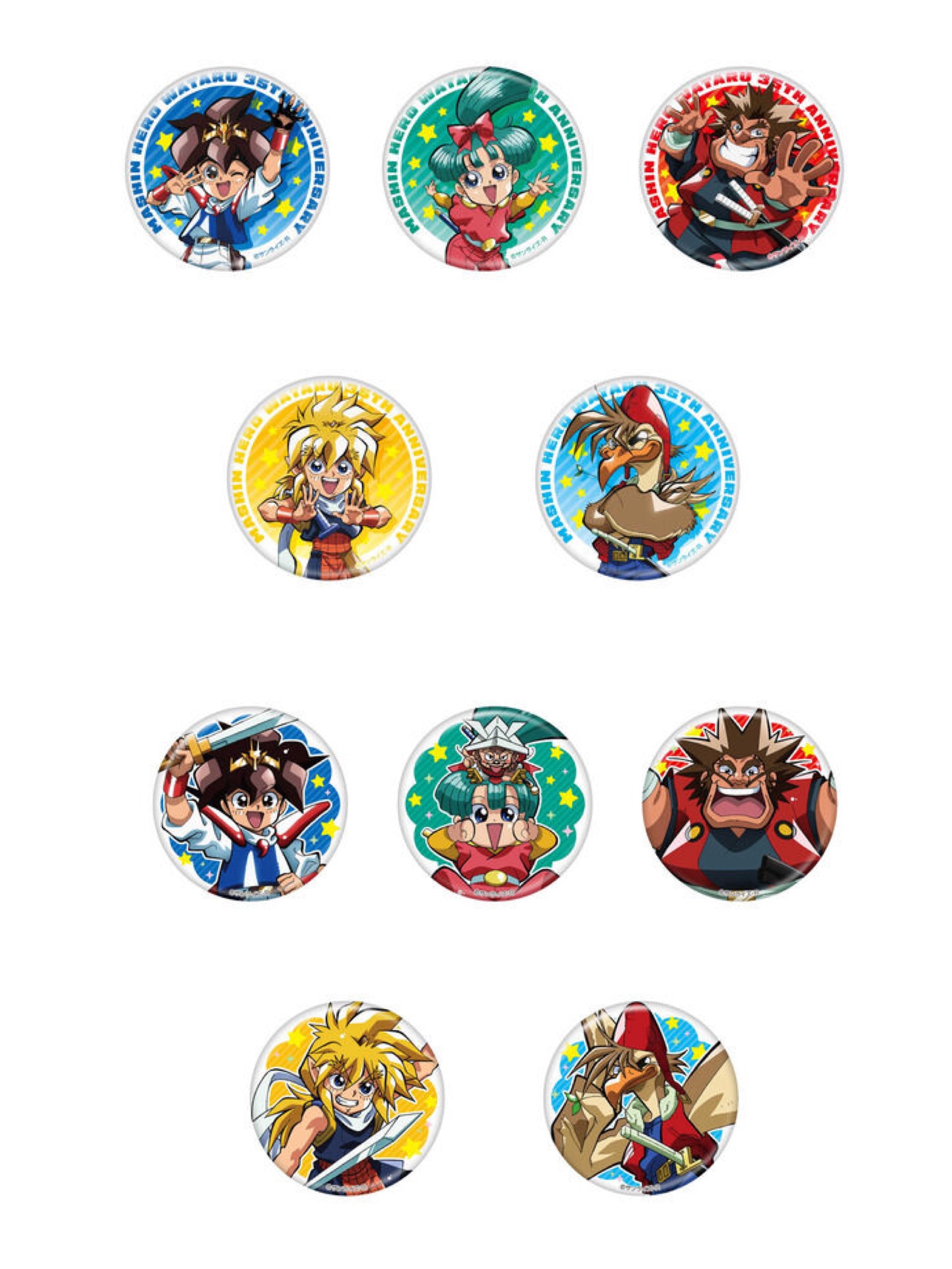 Pbandai 預訂2024/4月 魔神英雄伝ﾜﾀﾙ 35周年感謝祭 ﾄﾚｰﾃﾞｨﾝｸﾞ缶ﾊﾞｯｼﾞ 10個ｾｯﾄ(全10種/ﾗﾝﾀﾞﾑ)