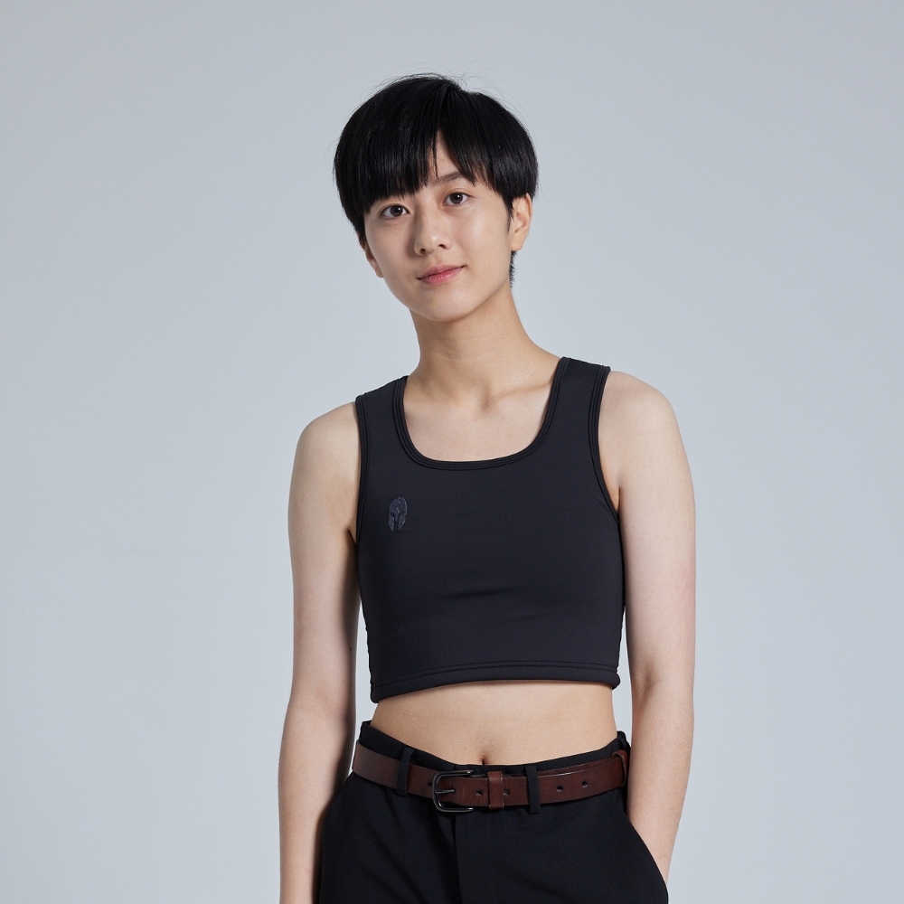 Warrior束胸-空氣流親膚透氣-套頭款-黑色