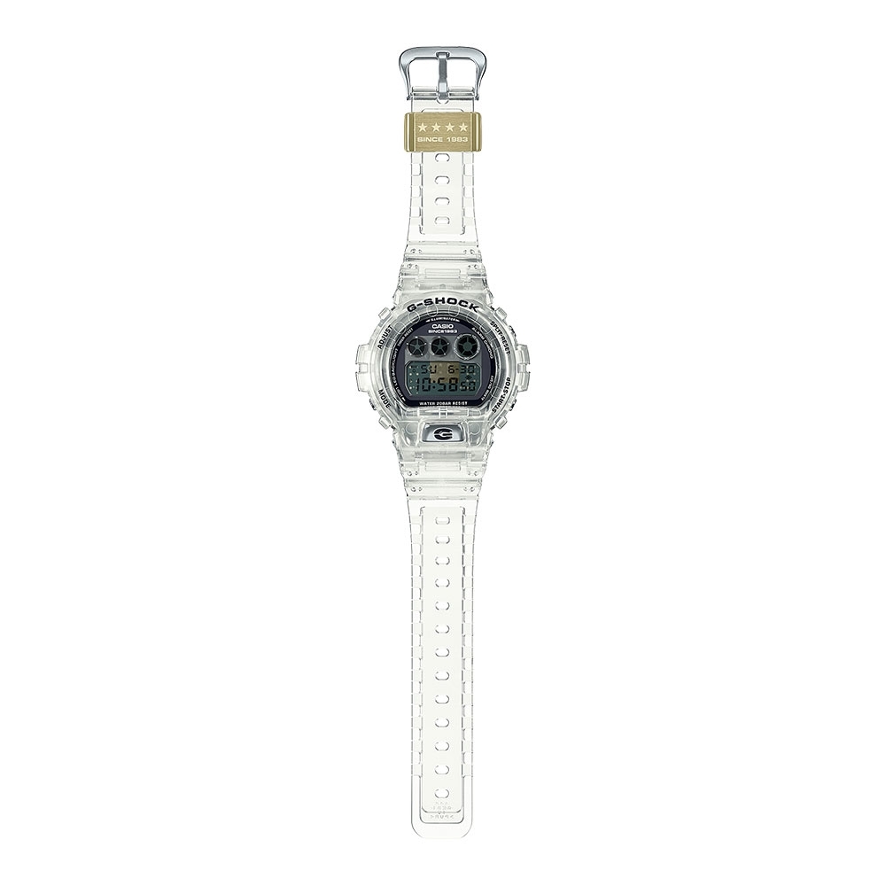 CASIO卡西歐G-SHOCK 40週年限定透視錶面半透明三眼數位電子錶（DW 