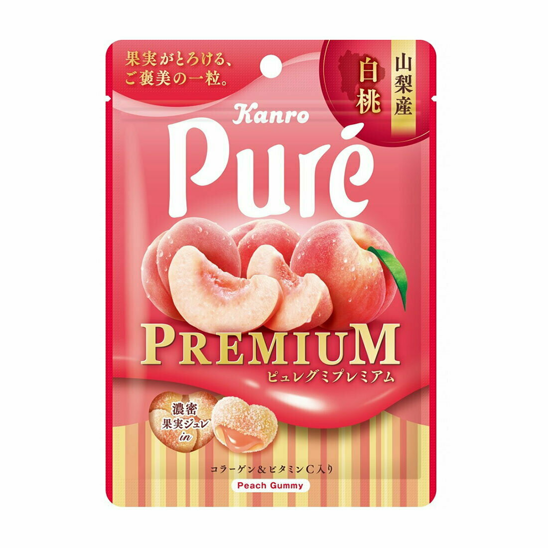 Pure山梨白桃軟糖