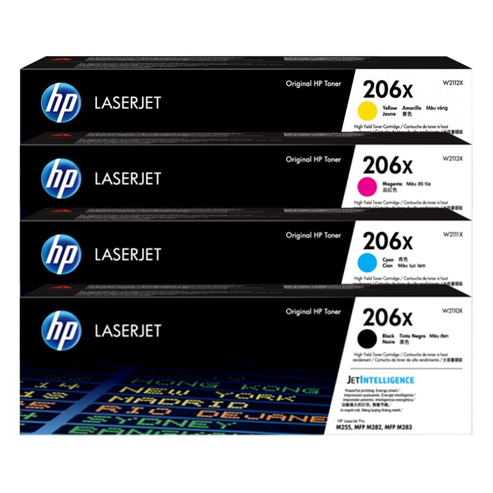 HP 206X 原廠碳粉 Toner (W2110X/W2111X/W2112X/W2113X)