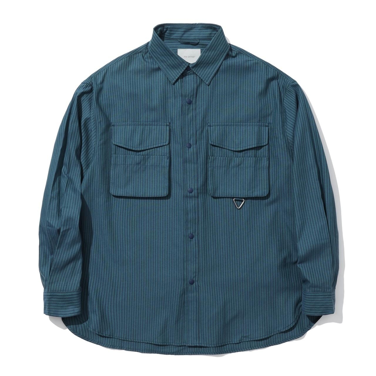 PIN SKTBS 多口袋條紋襯衫