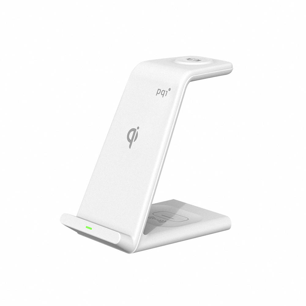【PQI勁永】無線快充 WCS18W 3合1無線快充充電架 Magsafe快充 適用Apple Watch 手機 耳機