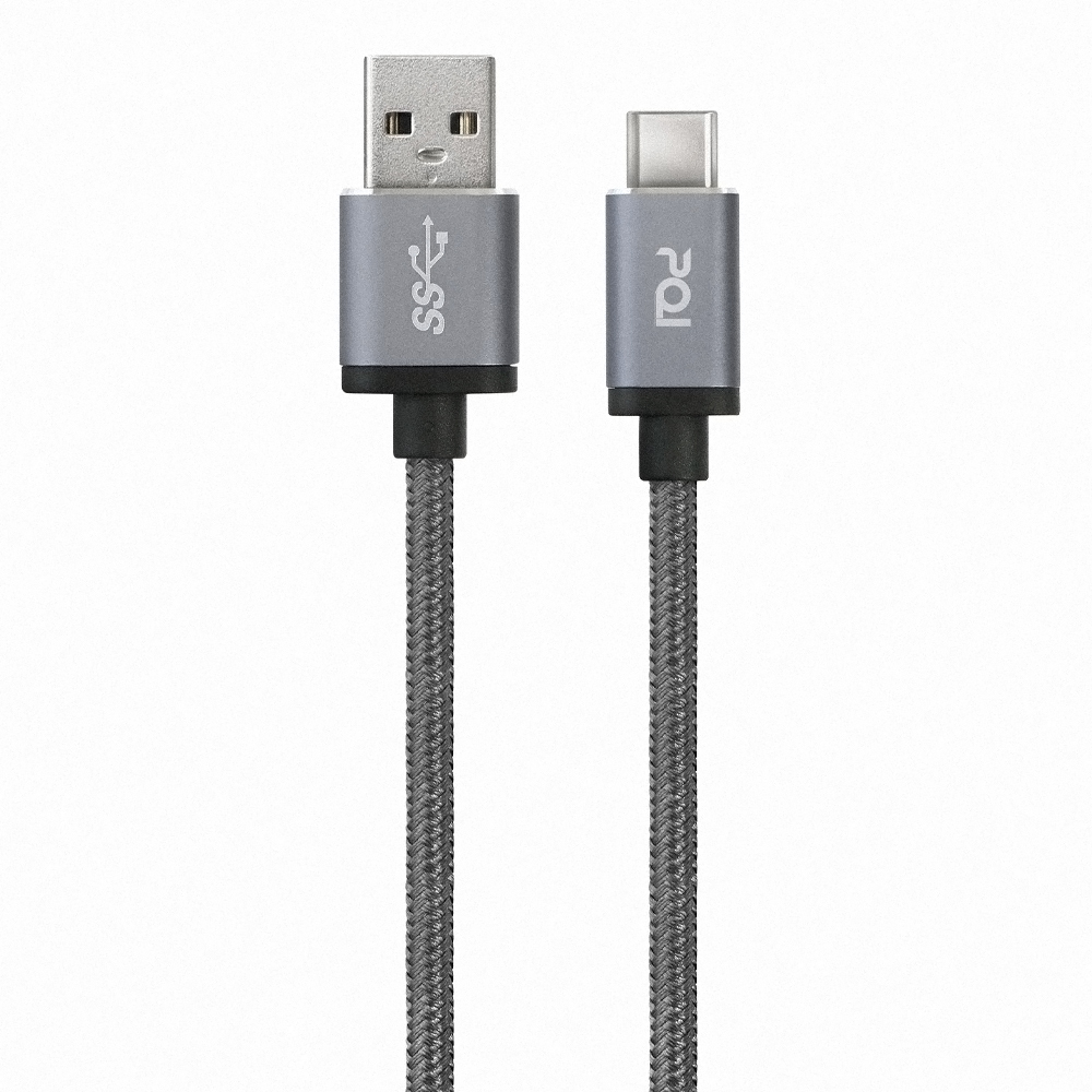 【PQI勁永】快充線 充電線 C-Cable C to A USB-A to C 180公分金屬編織