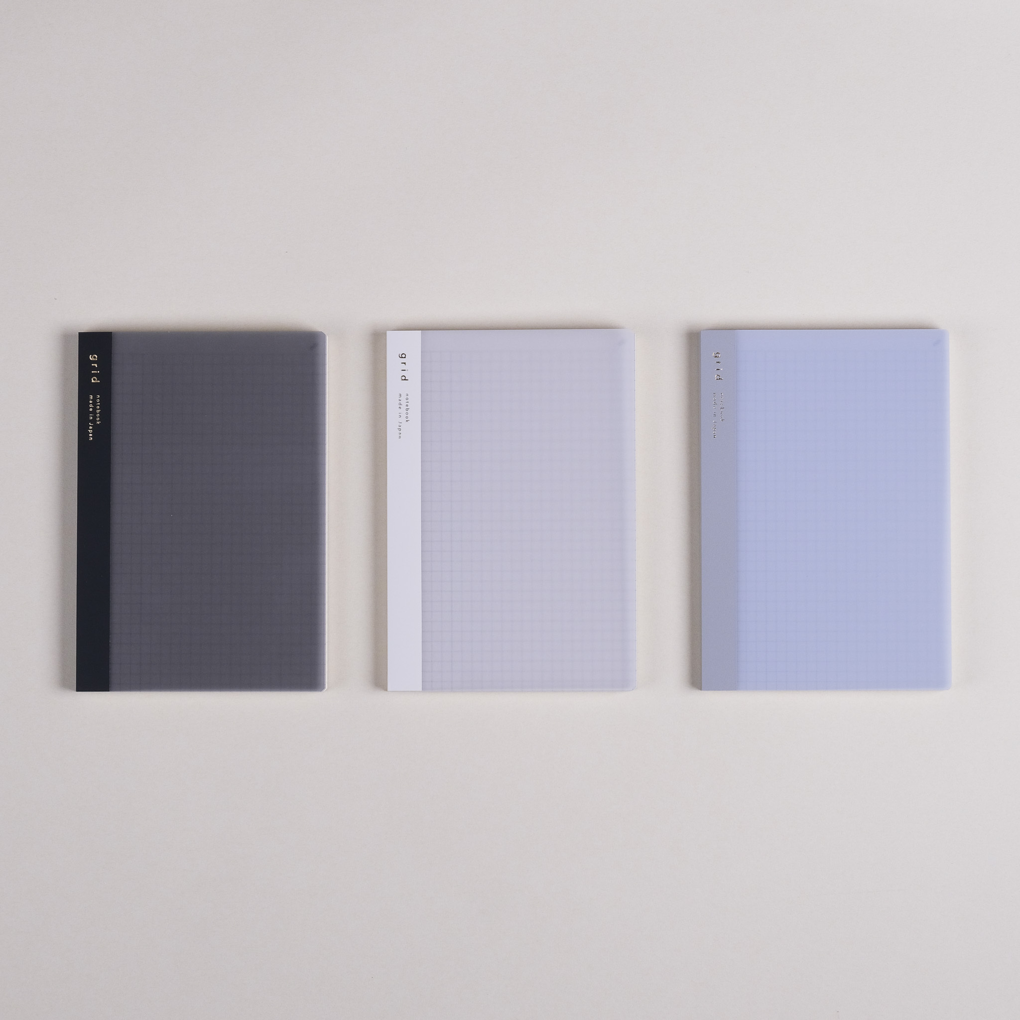 isshoni B6 硬質PP半透封面方格筆記本 / DAIGO / JAPAN