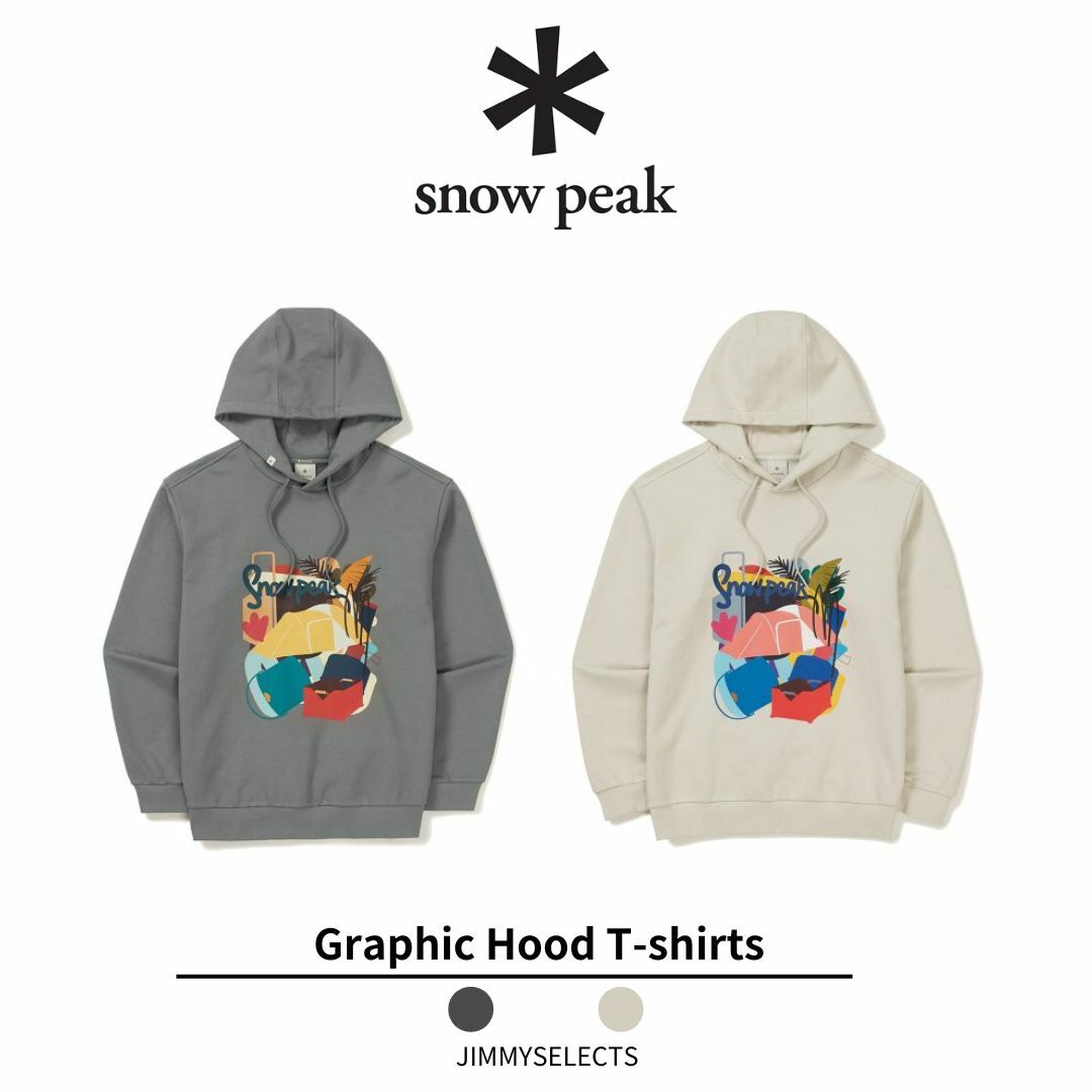 Snow Peak x 성낙진  雪諾必克 Graphic 聯名合作 長袖 帽T S24SMFHD50