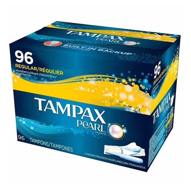 Tampax Pearl Regular Tampons, 96-count