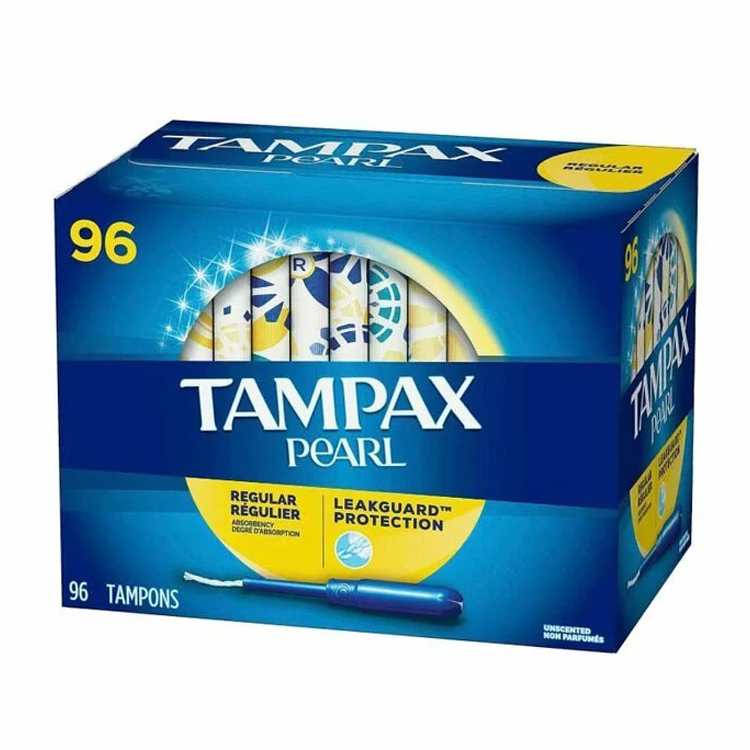Tampax Pearl Regular Tampons, 96-count