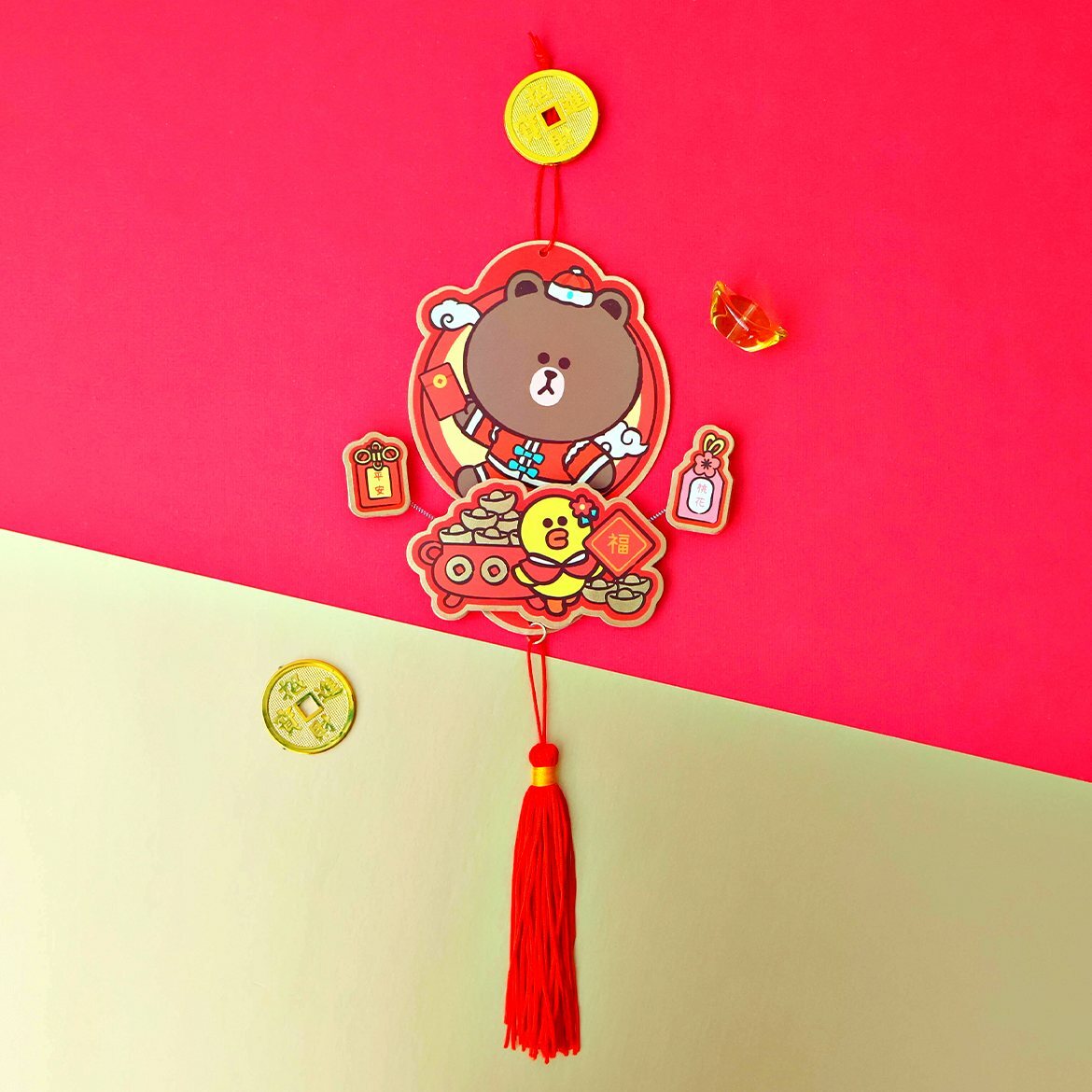 LINE FRIENDS | 吊飾揮春