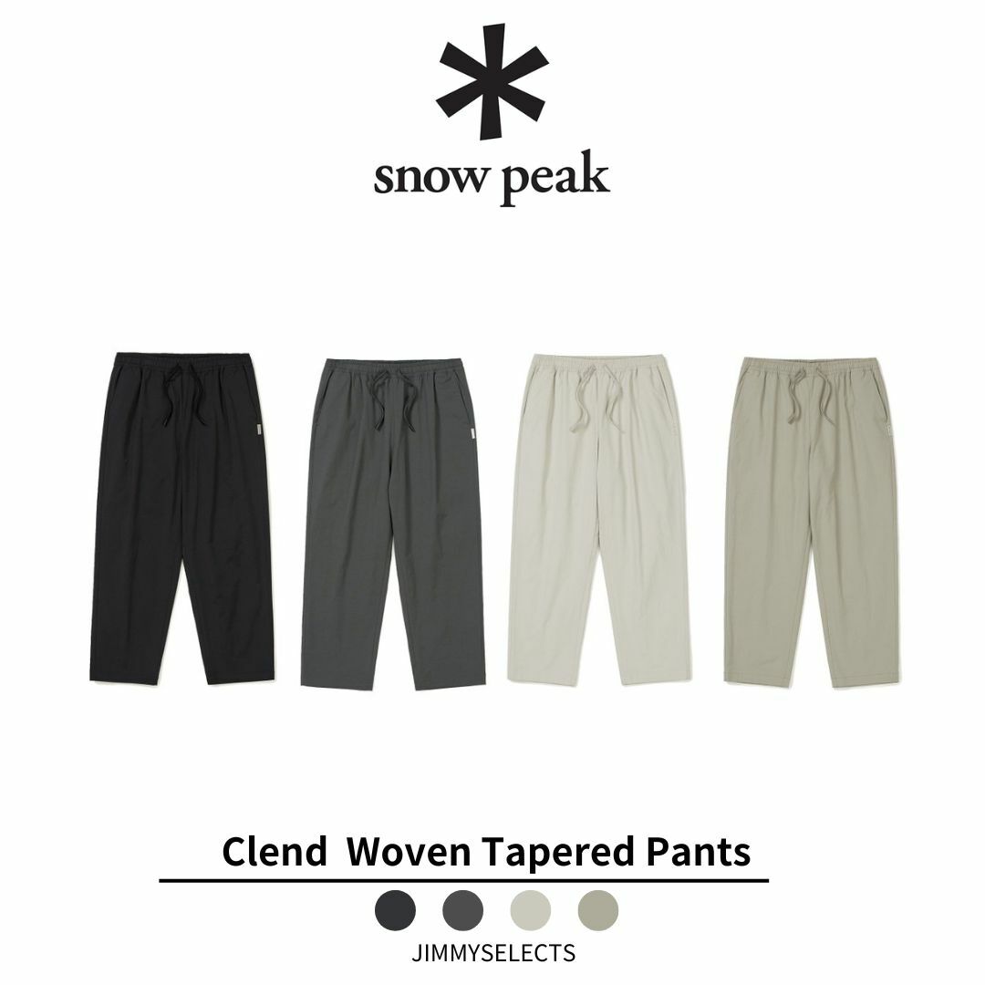 Snow Peak 雪諾必克 Clend  Woven Tapered Pants 長褲 S24MUDPT40