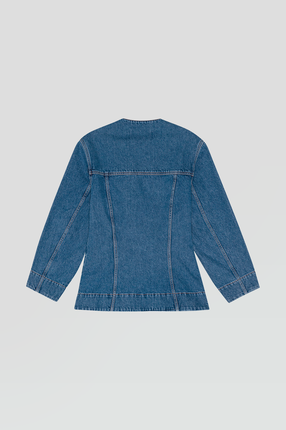 GANNI｜CUTLINE 造型領收腰牛仔外套