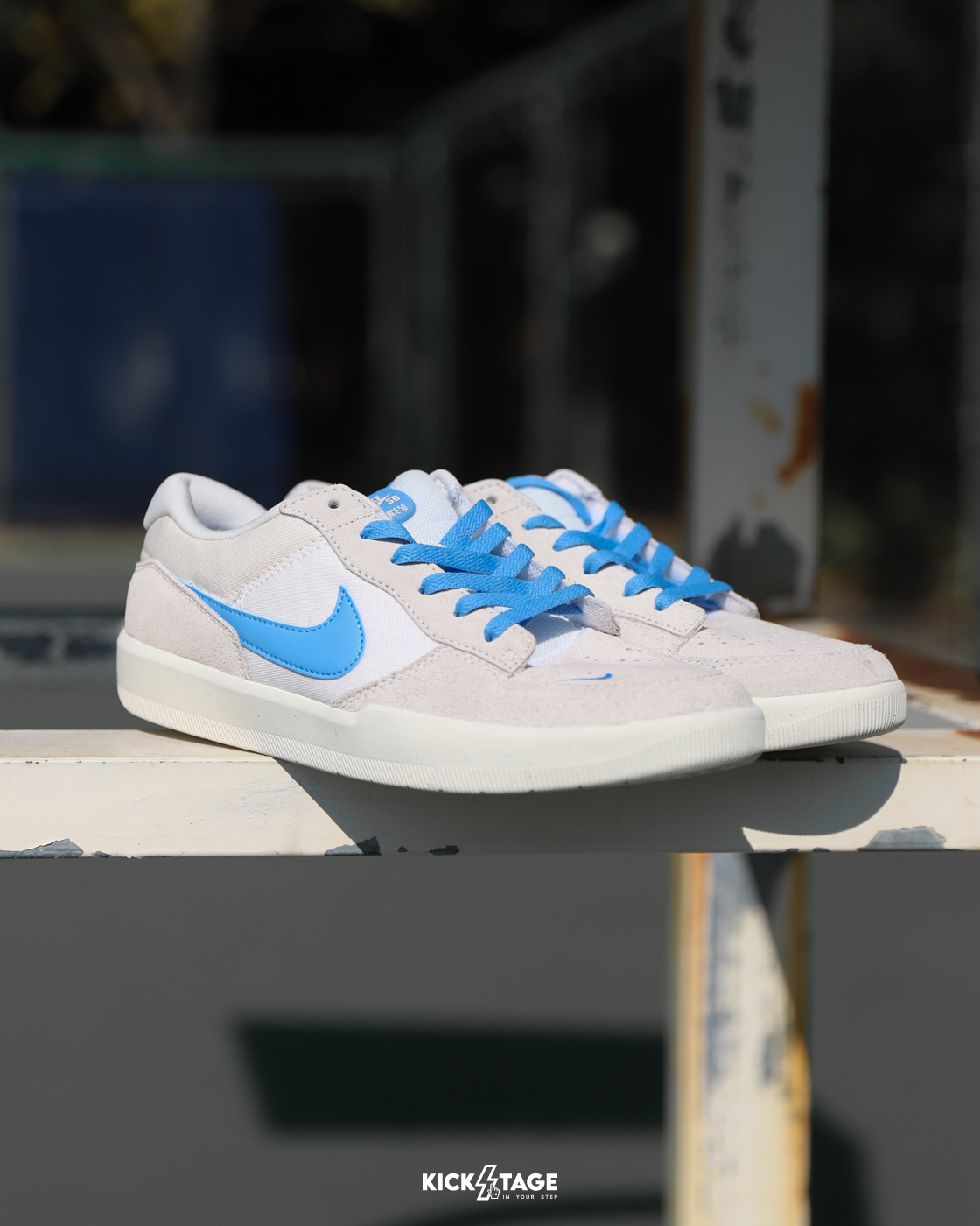 男鞋NIKE SB FORCE 58 水藍麂皮拼接輕量舒適鞋墊休閒滑板鞋【DV5477-003】S