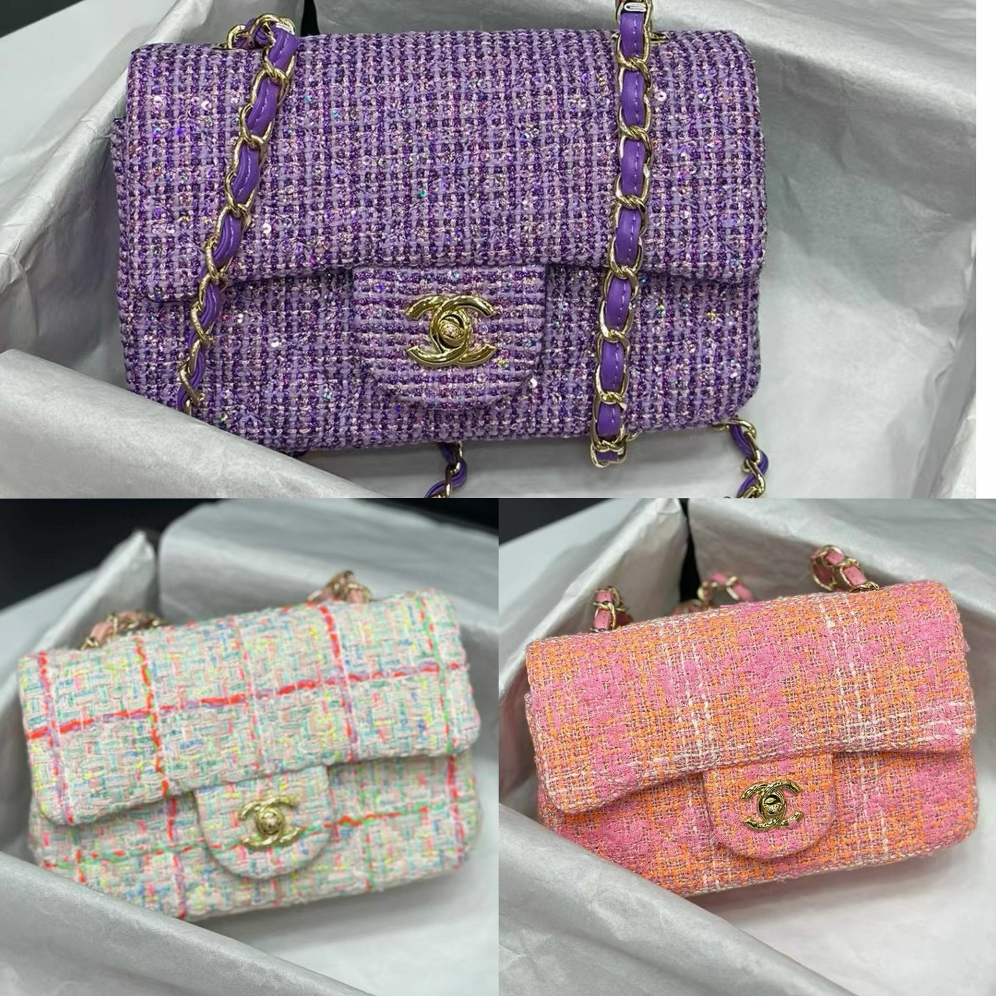 Chanel cf毛呢系列 斜揹包