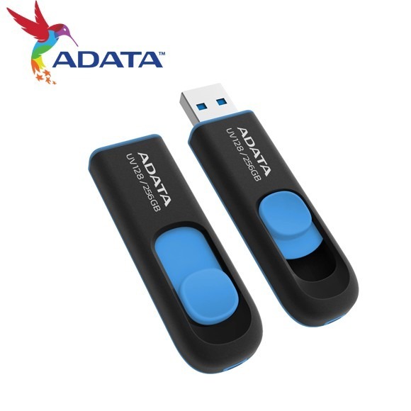 【威剛ADATA】 UV128 USB3.2 Gen1 隨身碟 32-256G 藍色
