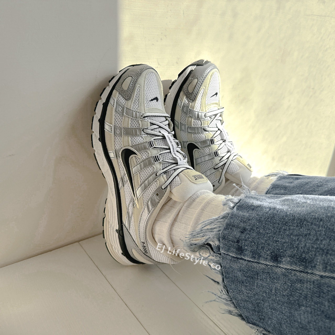 NIKE WMNS P-6000 奶白銀 椰奶色 復古 男鞋 FV6603-100 / 現＋預