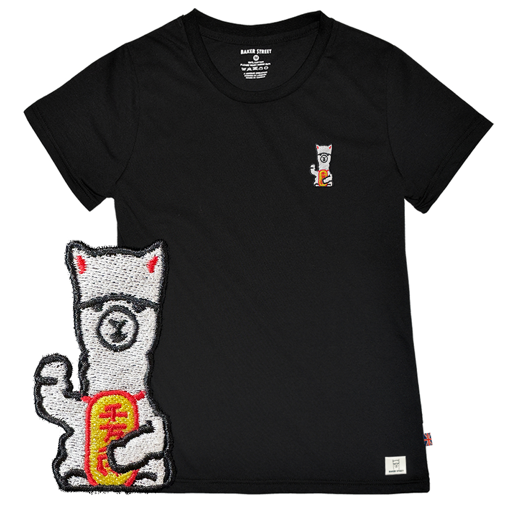 Embroidery-Fortune Alpaca 招財駝 刺繡 女版短T